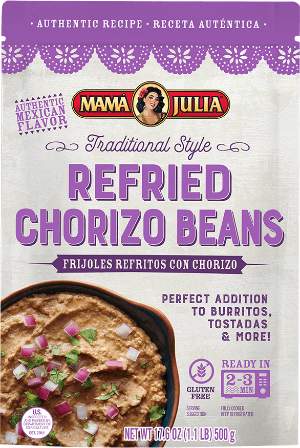 Mama Julia - Refried Chorizo Beans - Front