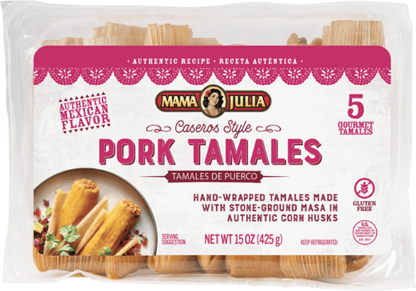 Mama Julia - Caseros Pork Tamales - Front